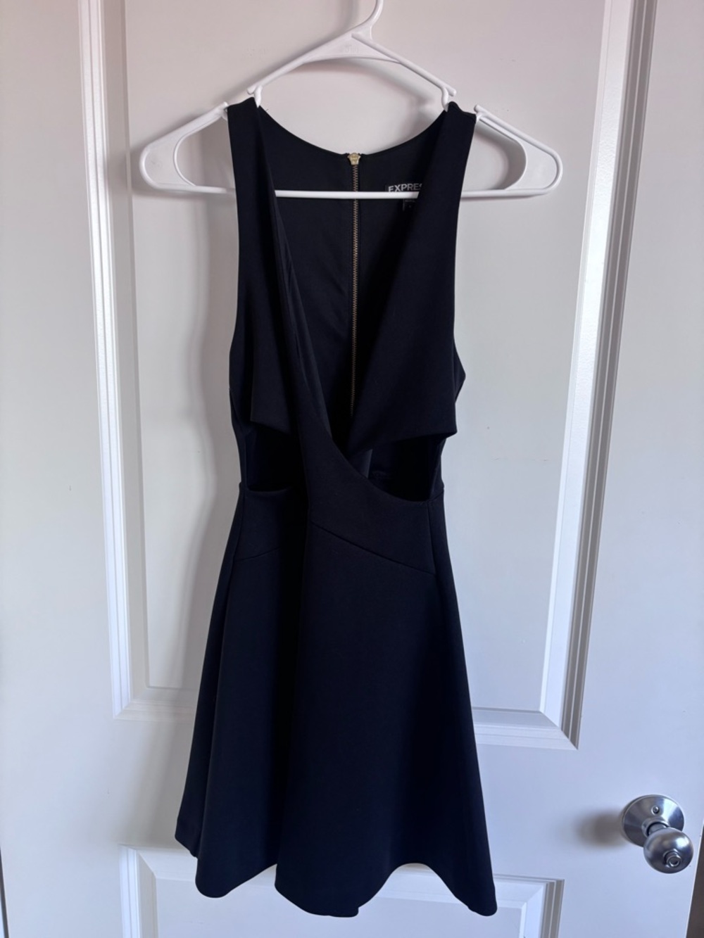 Little Black Dress with Cutouts, Fit-and-Flare Dress